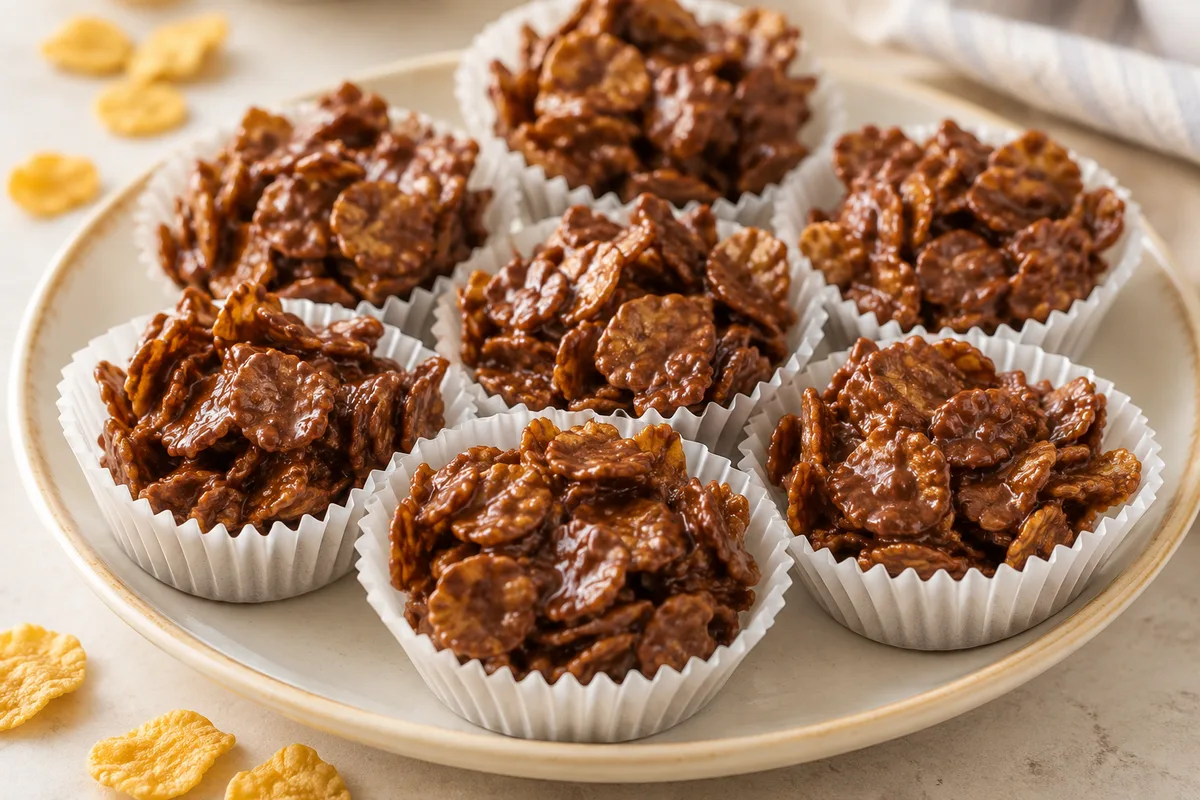 Chocolate cornflake nests