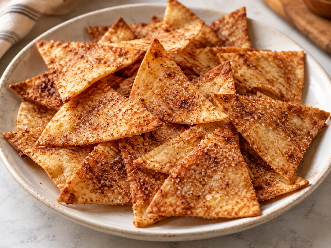 Cinnamon tortilla crisps