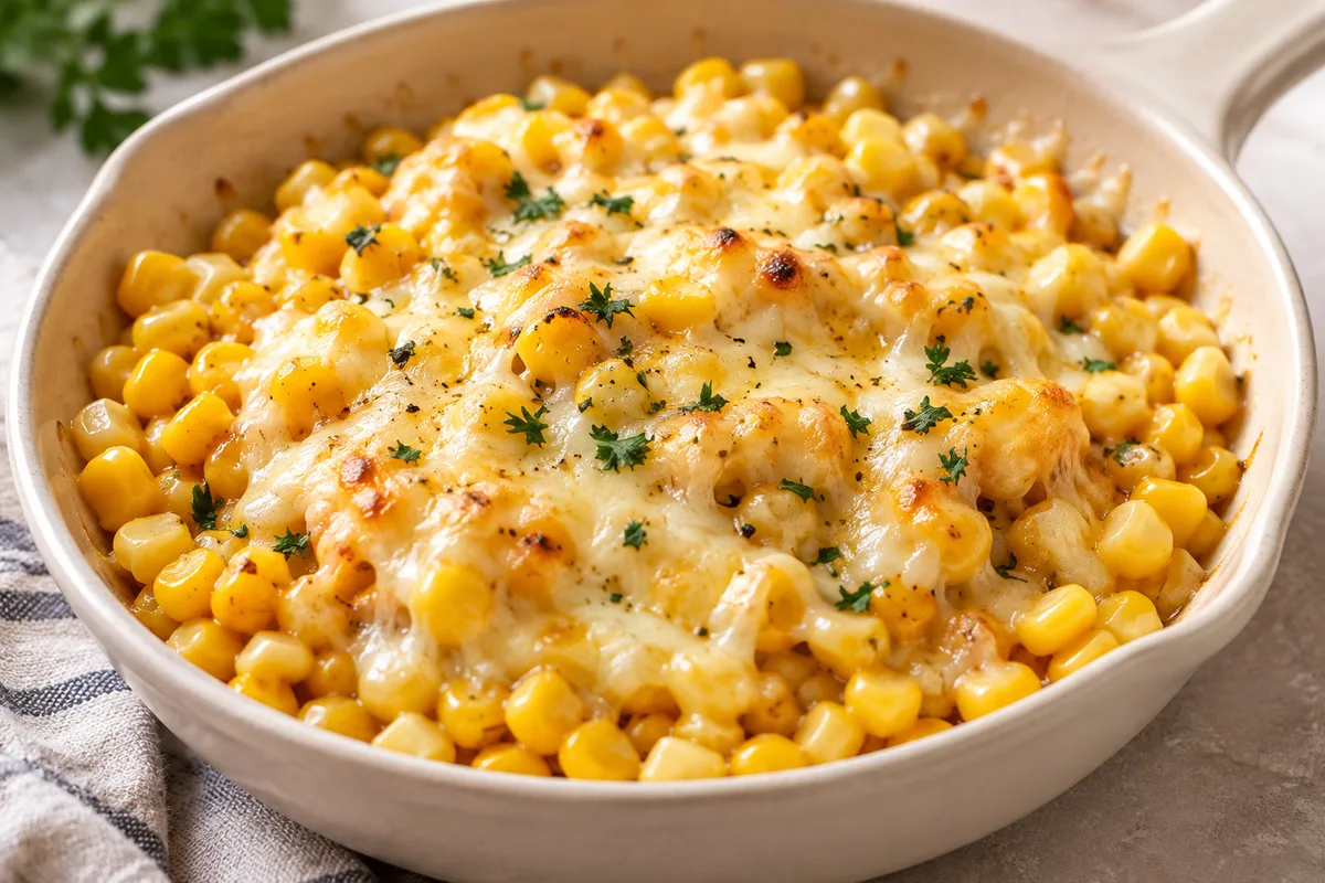 Corn cheese skillet