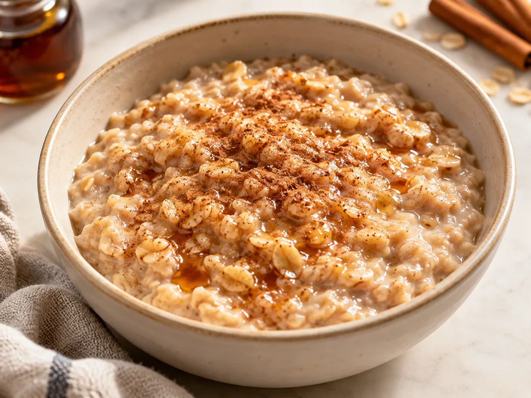 Maple cinnamon oatmeal