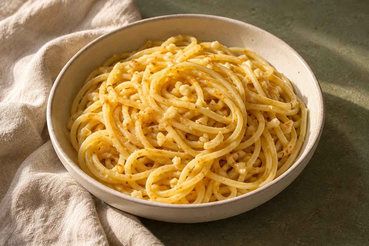 Buttery garlic noodles