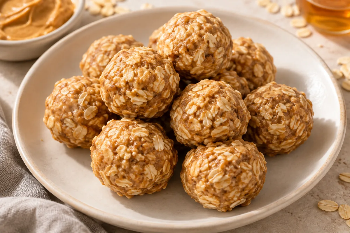 Peanut butter oat balls