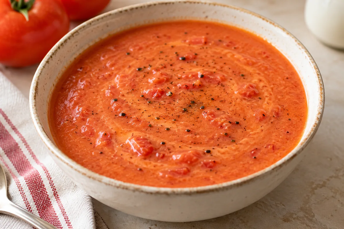 Quick tomato soup