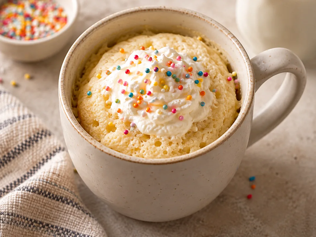 Vanilla mug cake